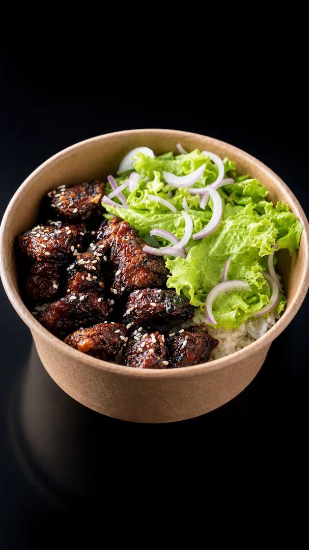 Korean-der Chicken Rice Bowl