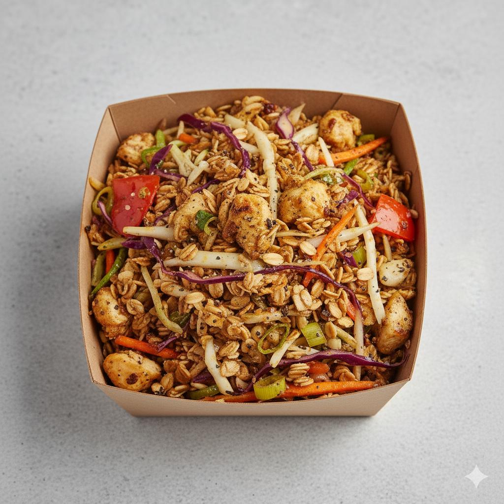 Oats Chicken Koththu