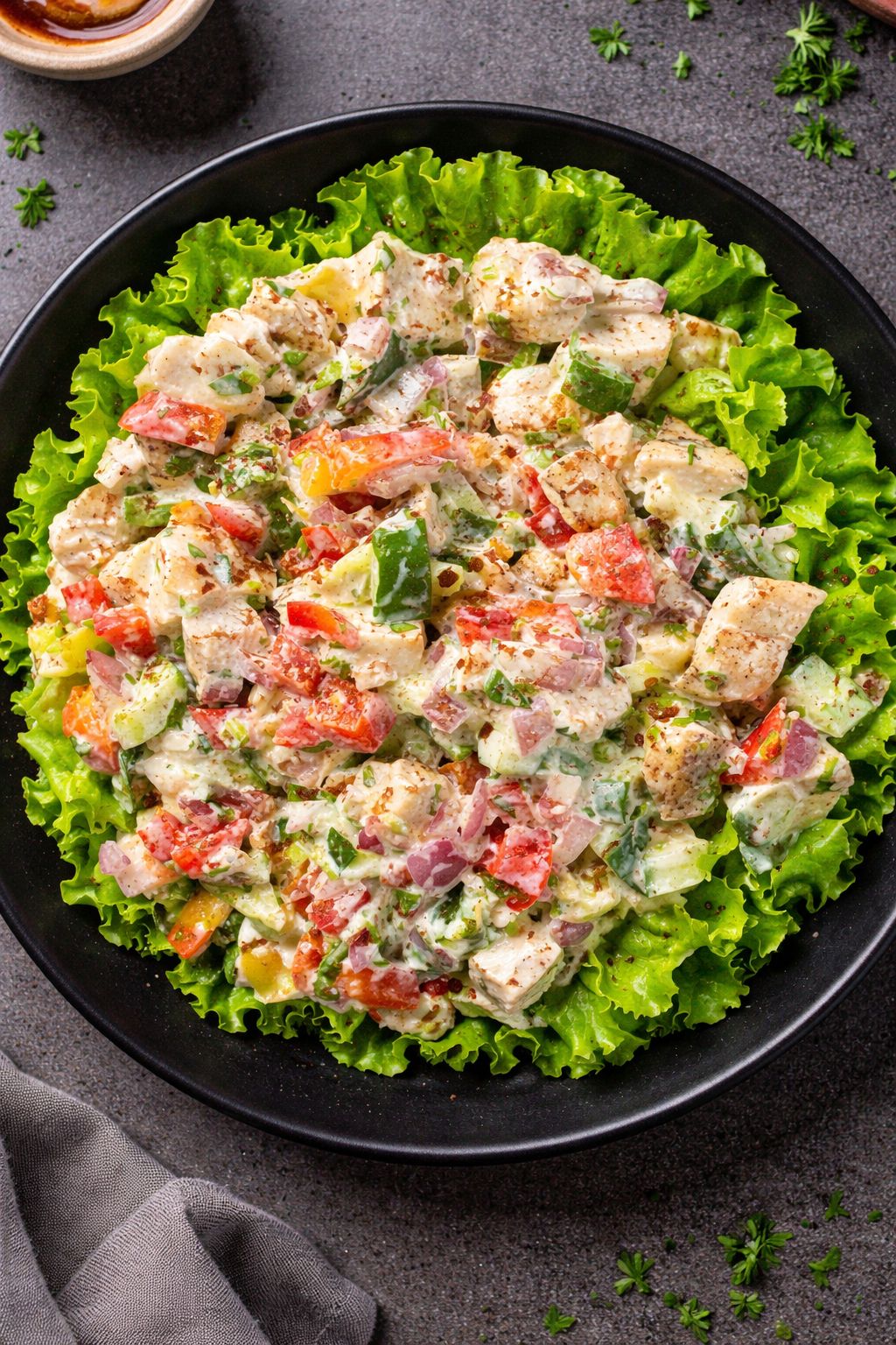 Spicy mc chicken salad